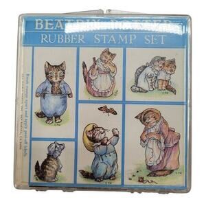 Beatrix Potter Set of 6 Rubber Stamps All Night Media Peter Rabbit‎ 2of3